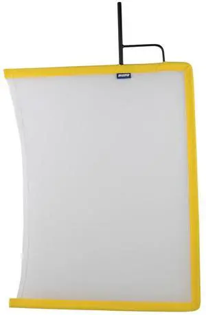 Kupo 24x36" Open End Flag Frame, White Artificial Silk