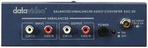 Datavideo Balanced / Unbalanced Audio Converter