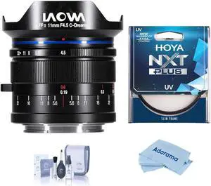 Venus Laowa 11mm f/4.5 FF RL Lens for Canon RF, Bundle with Hoya NXT Plus 62mm UV Filter, Cleaning Kit, Cloth