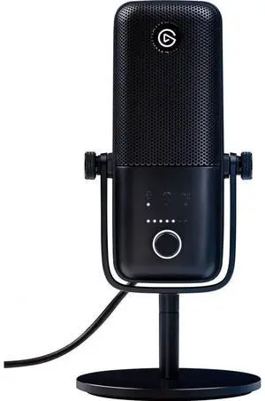 Elgato Wave:3 - USB Condenser Microphone and Digital Mixer for Streaming, Recording, Podcasting - Clipguard, Capacitive Mute, Plug & Play for PC / Mac