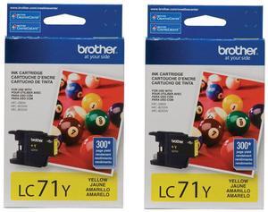 Brother 2 Pack LC71 Innobella Standard Yield Yellow Ink Cartridge #LC71Y 2