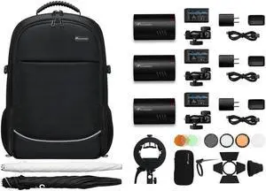 Flashpoint XPLOR 100 Pro R2 TTL 3-Light Kit #XPLOR-100PT-K5