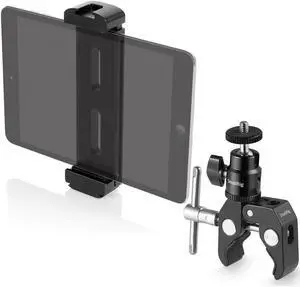 Shape Aluminum Tablet Tripod Mount With Cold Shoe With SmallRig CoolClamp Mount Shape Aluminum Tablet Tripod Mount With Cold Shoe With SmallRig CoolClamp Mount