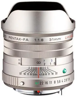 Pentax HD Pentax-FA 31mm f/1.8 Limited Lens, Silver #20220