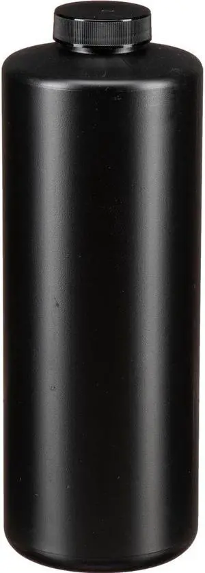 Photographers' Formulary 5 Pack 1000ml Plastic Bottle with Narrow Mouth, Black