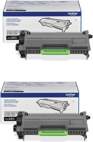 Brother 2 Pack TN880 Super High Yield Toner Cartridge, Up to 12000 Pages, Black