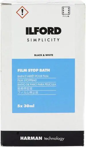 Ilford SIMPLICITY Stop Bath, 30mL Sachet, 5-Pack #1178889