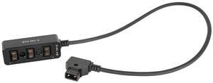 CAMVATE D-Tap B-Type M to 3-Port F D-Tap P-Tap Hub Splitter, Black #C2616
