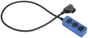 CAMVATE D-Tap B-Type M to 3-Port F D-Tap P-Tap Hub Splitter, Blue #C2618