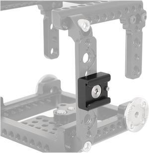 CAMVATE 3/8"-16 Cold Shoe Mount Adapter with ARRI Locating Pins #C2621