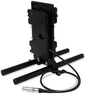 Core SWX 15mm Rail Mount Cheese Plate with Sharkfin 3-Stud Battery Plate and 18" 6-Pin RED LEMO Cable for RED DSMC2