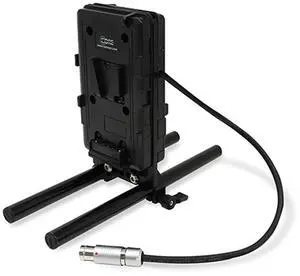 Core SWX 15mm Rail Mount Cheese Plate with Sharkfin V-Mount Battery Plate and 18" 8-Pin LEMO Cable for Arri Mini Alexa/Mini Lf