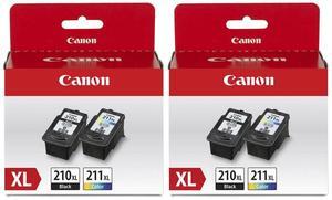 Canon PG-210/CL-211 XL Black & Color Ink Cartridges for PIXMA Printers