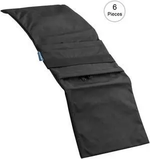 Flashpoint Empty Saddle Sandbag, Cordura Nylon - (27 lb Capacity, Black) 6-Pack