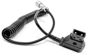 Kondor Blue Coiled D-Tap to BMPCC 4K/6K Power Cable, Black #KBWEIPUBM4KCOILBKFBM