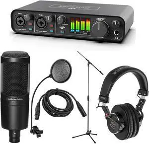 MOTU M4 4x4 USB Type-C Audio/MIDI Interface with Mic and Accessories Kit #3140 A MOTU M4 4x4 USB Type-C Audio/MIDI Interface with Mic and Accessories Kit #3140 A