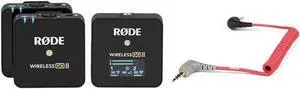 Rode Mic Wireless GO II Compact Microphone System w/2x Tx & 1x Rx W/Rode Cable