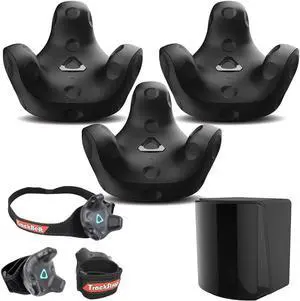 HTC 3x VIVE Tracker (3.0) with Base Station 2.0, Rebuff TrackBelt, 2 TrackStraps
