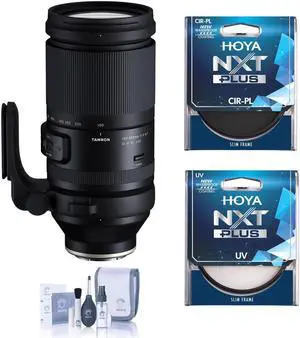 Tamron 150-500mm f/5-6.7 Di III VC VXD Lens for Sony E, Bundle with Hoya NXT Plus 82mm UV+CPL Filter Kit, Cleaning Kit