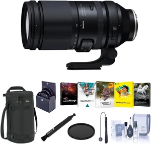 Tamron 150-500mm f/5-6.7 Di III VC VXD Lens for Sony E, Bundle with ProOptic 82mm Filter Kit, PC Software Kit, Cleaning Kit, Lens Cap Tether, Lens Case Tamron 150-500mm f/5-6.7 Di III VC VXD Lens for Sony E, Bundle with ProOptic 82mm Filter Kit, PC Software Kit, Cleaning Kit, Lens Cap Tether, Lens Case