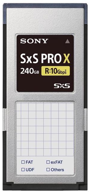 Sony 240GB SxS PRO X Memory Card, 1250MB/s Read, 600MB/s Write #SBP240F