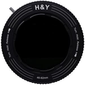 H&Y RevoRing Variable ND3-ND1000 and CPL Filter with 46-62mm Variable Adapter