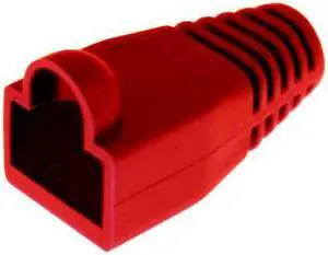 Platinum Tools RJ45 Colored Boots, 8.5mm Max OD, Red, 25-Pack (Bag)