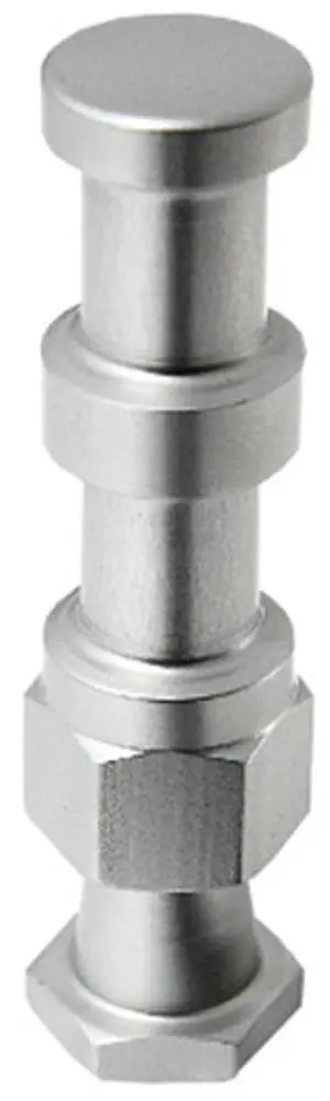 Kupo 5/8" Compact Aluminum Snap In Pin for the Convi Clamp, Silver