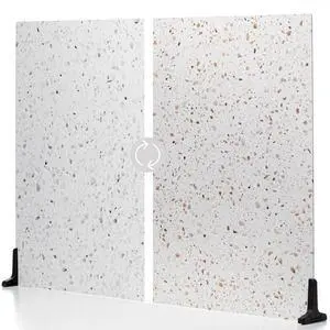 V-FLAT WORLD Duo Board - Double Sided Backdrop Board Surface Food & Product Photography - Legs Included Made in USA (30 x 40 inches, Terrazzo A/Terrazzo B)