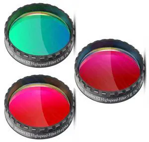 Baader Planetarium 31mm Round f/2 High-speed Imaging H-alpha/OIII/SII Filter Set