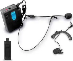 Technical Pro WMU95 Wireless Headset and Lapel Microphone System