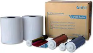 HiTi 5x7" Ribbon and Paper Case for P520 Series Photo Printer, 2 Rolls