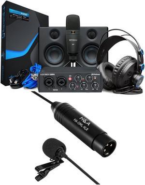 PreSonus AudioBox Studio Ultimate Bundle 25th Edition with H&A Lavalier XLR Mic