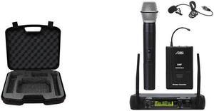 Audio 2000s AWM6074UL UHF Dual-Channel Wireless Handheld/Lavalier Mic System