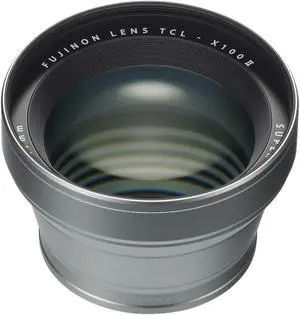 Fujifilm Fujinon Tele Conversion Lens for X100 Series Camera, Silver (TCL-X100 S II)