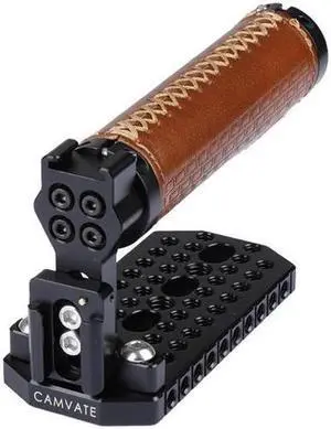 CAMVATE Leather Handle Grip Top Cheese Plate for Blackmagic Design URSA Mini Cameras CAMVATE Leather Handle Grip Top Cheese Plate for Blackmagic Design URSA Mini Cameras