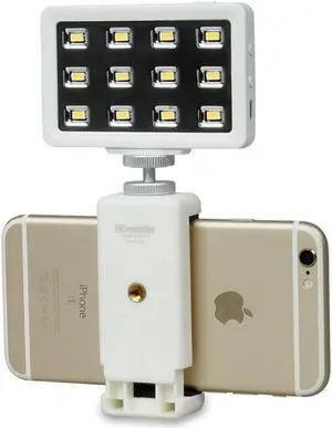 Commlite Ultra Bright CRI>95 Multi-Functional Mini LED Video Light, White
