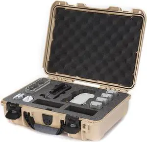 Nanuk 910 Waterproof Hard Case with Foam Insert for DJI Mini SE Fly More Kit, Tan