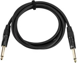 H&A Elite Pro 1/4" Male to Male Instrument Cable w/ Rean Gold Connectors, 6'