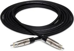 Hosa 15' Pro Unbalanced Interconnect, REAN RCA Male to Rean RCA Male #HRR-015