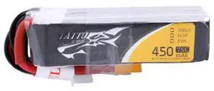 Tattu 11.1V 450mAh 75C 3S1P Li-Po Battery Pack with XT30 Plug for H Frame Quadcopters