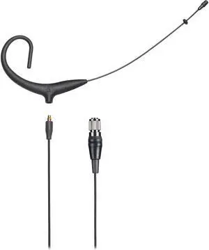 Audio-Technica BP892xcH Omnidirectional Condenser Headworn Wireless Microphone with cH-Style 4-Pin Connector, -43 dB Sensitivity, Black