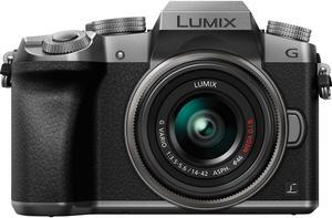 Panasonic LUMIX DMC-G7 Mirrorless with 14-42mm Lens, Silver #DMC-G7KS K