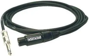 Whirlwind MK3 3' XLR Female to 1/4" TS Male 3-pin Unbalanced Microphone Cable