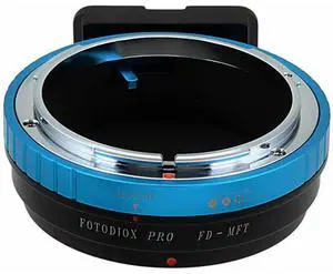 Fotodiox FD-MFT-P Pro Lens Mount Adapter - Canon FD & FL 35 mm SLR Lens To Micro Four Thirds Mount Mirrorless Camera Body with Built in Aperture Control Dial