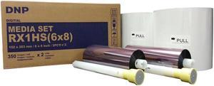 DNP Print Media for DS-RX1HS Printer - 6x8 350 Prints Per Roll (700 Total)