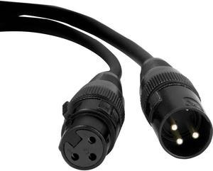 American DJ Accu-Cable Pro 25' 3-Pin XLR Male to Female Heavy-Duty DMX Cable