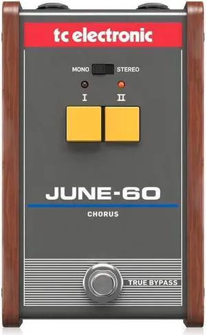 TC Electronic June-60 Synthesizer Chorus with 2-Button Interface and BBD Circuitry