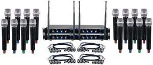 VocoPro Digital-Acapella-16 Sixteen-Channel UHF Digital Wireless Handheld Microphone System VocoPro Digital-Acapella-16 Sixteen-Channel UHF Digital Wireless Handheld Microphone System