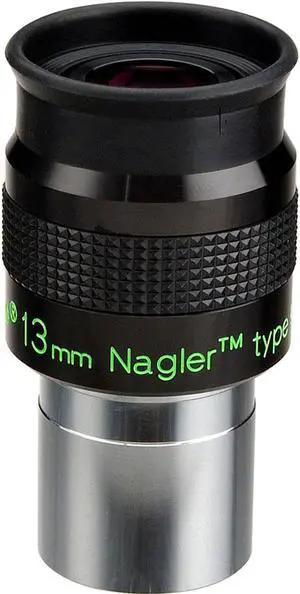 Tele Vue 13mm Nagler Type 6 1.25" Ultra Wide Field Eyepiece with 82 Degree Field of View.